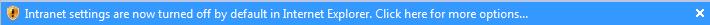Intranet Settings